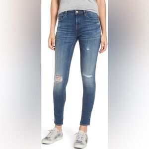 Vigoss Blue Distressed Skinny Jeans